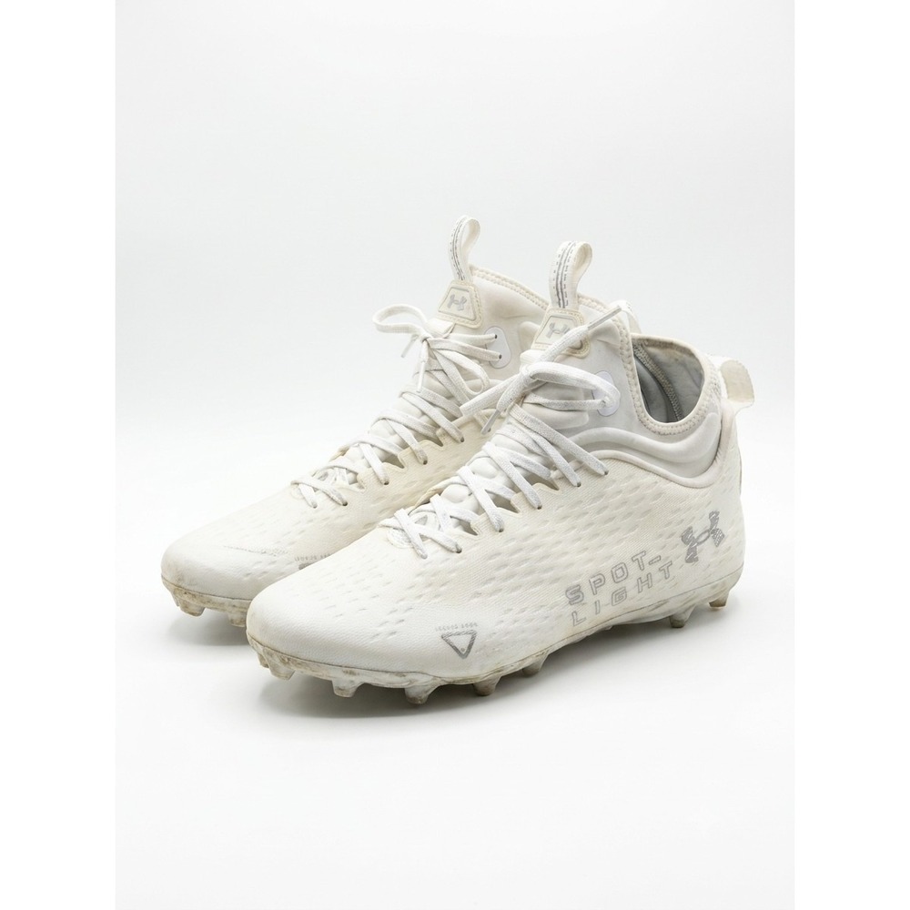 Under Armour Spotlight Lux MC 2.0 Football Cleats Mens Size 13 3025082-100 White